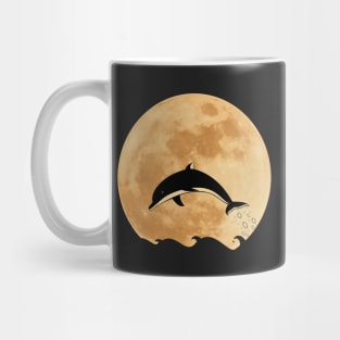 Dolphin Moon Mug